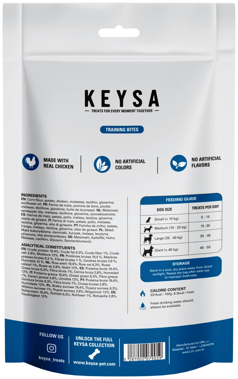 Training Bites pack, back